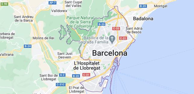 Mapa de Barcelona Ciudad